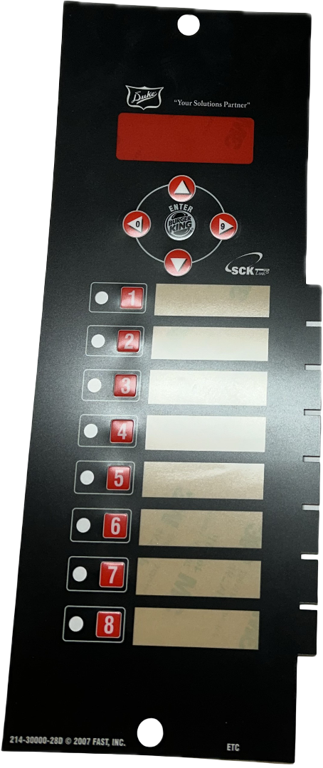 Produktbild KIT Mylar Replacement Overlay Duke FBBBedienfolie Computer Duke FBB